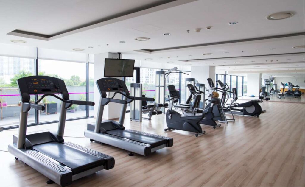 MediStays gym in hospital accommodation for country patients staying near the hospital.