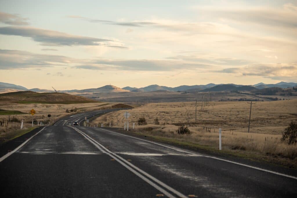 An NSW rural open road highlights the long journey for rural and regional Australians needing specialist care.